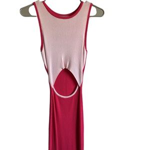 Red Sleeveless Cutout Dress